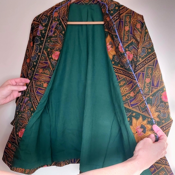 Cotton batik-style jacket - Picture 6 of 11
